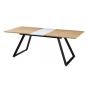 Mesa bérgamo, extensible, metal, dm bilaminado,160 ~ 200x90 cms