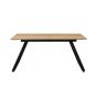 Mesa bérgamo, extensible, metal, dm bilaminado,160 ~ 200x90 cms