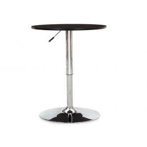 Mesa mabel, graduable, tapa soft negra, 70 cms de diámetro