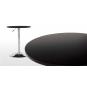 Mesa mabel, graduable, tapa soft negra, 70 cms de diámetro