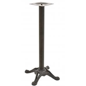 2 Bases de mesa ródano, alta, fundición, negra, base de 58 x 58 cms, altura 115 cms - 2 unidades