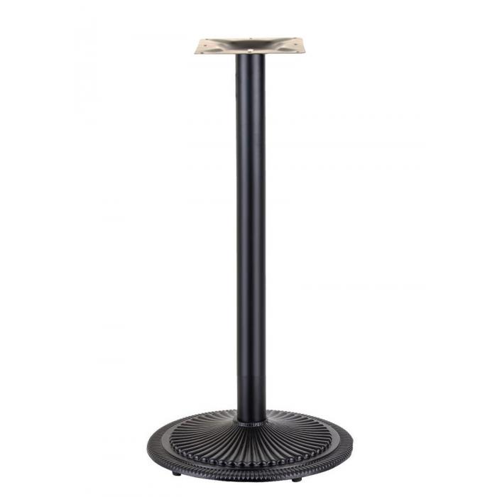 2 Bases de mesa arno new, alta, negra, 45 cms de diámetro, altura 110 cms - 2 unidades