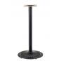 2 Bases de mesa arno new, alta, negra, 45 cms de diámetro, altura 110 cms - 2 unidades