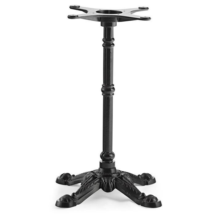 2 Bases de mesa bristol new, fundición, 4 pies, negra, altura 72 cms - 2 unidades
