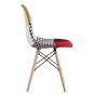 4 Sillas star pat24, madera, tejido patchwork color 24 - 4 unidades