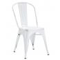 5 Sillas tol ek vintage, acero, blanco - 5 unidades