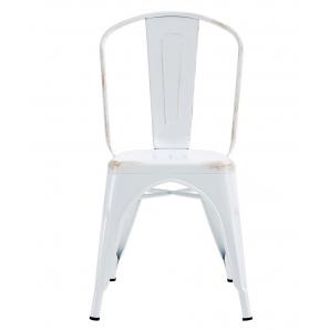 5 Sillas tol ek vintage, acero, blanco - 5 unidades