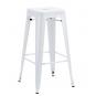 5 Taburetes tol ek limited, acero, blanco - 5 unidades
