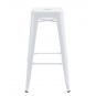 5 Taburetes tol ek limited, acero, blanco - 5 unidades