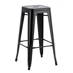 5 Taburetes tol ek limited, acero, negro - 5 unidades