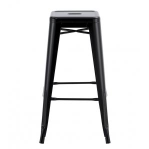 5 Taburetes tol ek limited, acero, negro - 5 unidades