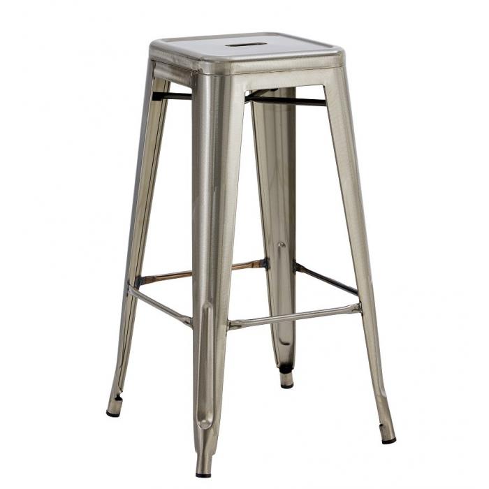 5 Taburetes tol ek brushed, acero, plata - 5 unidades