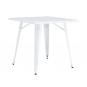 Mesa tol ek limited, acero, blanca, 80x80 cms