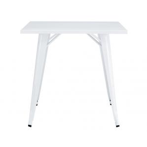 Mesa tol ek limited, acero, blanca, 80x80 cms