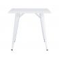 Mesa tol ek limited, acero, blanca, 80x80 cms