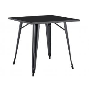 Mesa tol ek limited, acero, negra, 80x80 cms