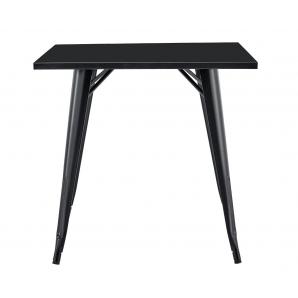 Mesa tol ek limited, acero, negra, 80x80 cms