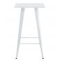Mesa alta tol ek limited, acero, blanca, 60 x 60 cms