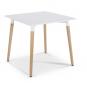 Mesa nury (su), madera, tapa lacada blanca, 80 x 80 cms