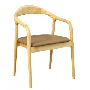 2 Sillones balcanes, madera de haya, natural, similpiel marrón - 2 unidades