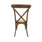 2 Sillas cross sx, madera de haya, nogal, asiento de ratán - 2 unidades