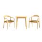 Mesa transilvania, madera natural, 75 x 75 cms