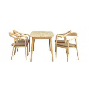 Mesa transilvania, madera natural, 120 x 75 cms