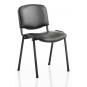 6 Sillas niza new, chasis epoxi negro, similpiel naples negra - 6 unidades