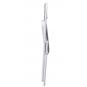 6 Sillas smart, plegable, metal, epoxi blanco, vinilo gris claro - 6 unidades