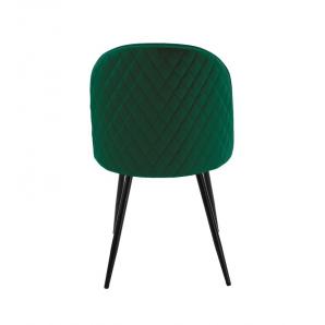 4 Sillas magda new, metal, tapizado velvet verde - 4 unidades