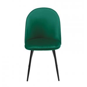 4 Sillas magda new, metal, tapizado velvet verde - 4 unidades