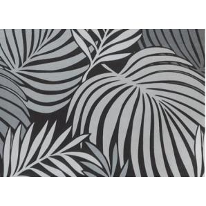 4 Sillas horus new, metal, tapizado velvet gris con trasera floral a juego - 4 unidades