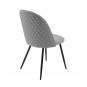 4 Sillas magda new, metal, tapizado velvet gris - 4 unidades