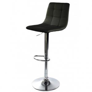 2 Taburetes deseo new (m) , cromado, similpiel negra - 2 unidades
