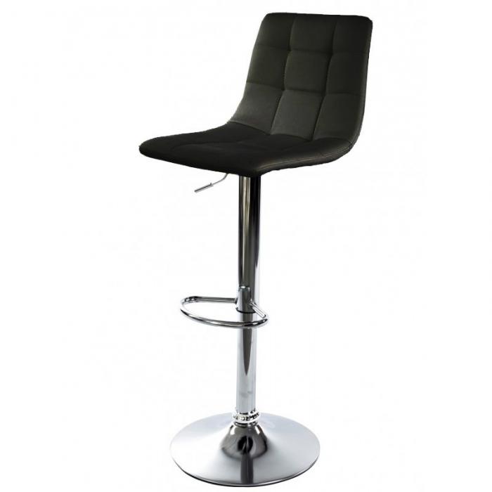 2 Taburetes deseo new (m) , cromado, similpiel negra - 2 unidades