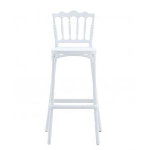 4 Taburetes wedding, tratamiento anti uv, polipropileno blanco - 4 unidades
