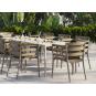 4 Sillones salerno, apilable, polipropileno antracita - 4 unidades