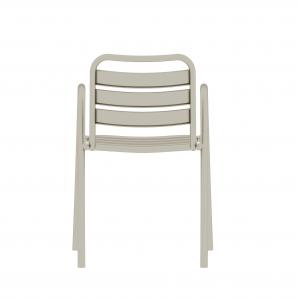 4 Sillones tropicana, apilable, polipropileno gris pálido - 4 unidades