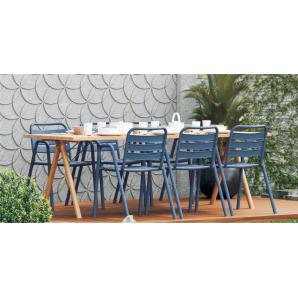 4 Sillones tropicana, apilable, polipropileno marrón light - 4 unidades