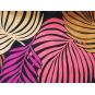 2 Taburetes horus new, metal, tapizado velvet amarillo con trasera floral a juego - 2 unidades