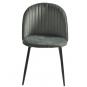 4 Sillas palm grey, metal, tapizado velvet gris con trasera palm - 4 unidades