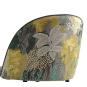 4 Sillas palm sky blue, metal, tapizado velvet azul con trasera palm - 4 unidades