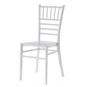 4 Sillas chiavari 28, apilable, polipropileno blanco - 4 unidades