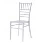 4 Sillas chiavari 28, apilable, polipropileno blanco - 4 unidades