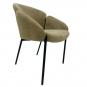 2 Sillones giorgio, metal, tapizado chenilla marrón visón - 2 unidades