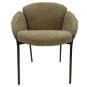 2 Sillones giorgio, metal, tapizado chenilla marrón visón - 2 unidades