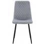 4 Sillas lucia new, metal, tapizado velvet gris oscuro - 4 unidades