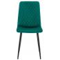 Silla lucia new, metal, tapizado velvet verde oscuro