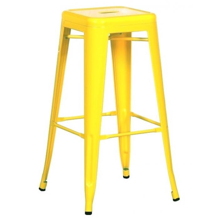 5 Taburetes tol ek limited, acero, amarillo - 5 unidades
