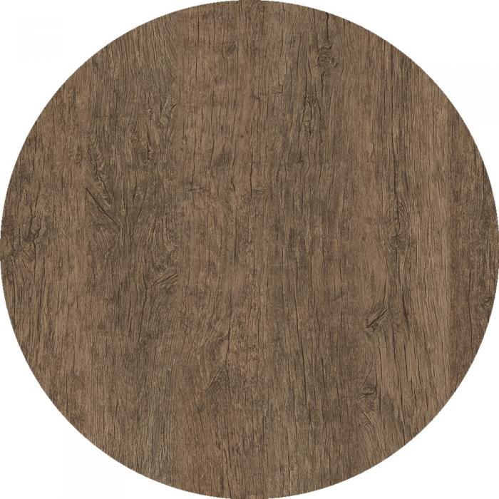2 Tableros de mesa werzalit wer-woodart, roble r.oscuro 4510, 70 cms de diámetro - 2 unidades